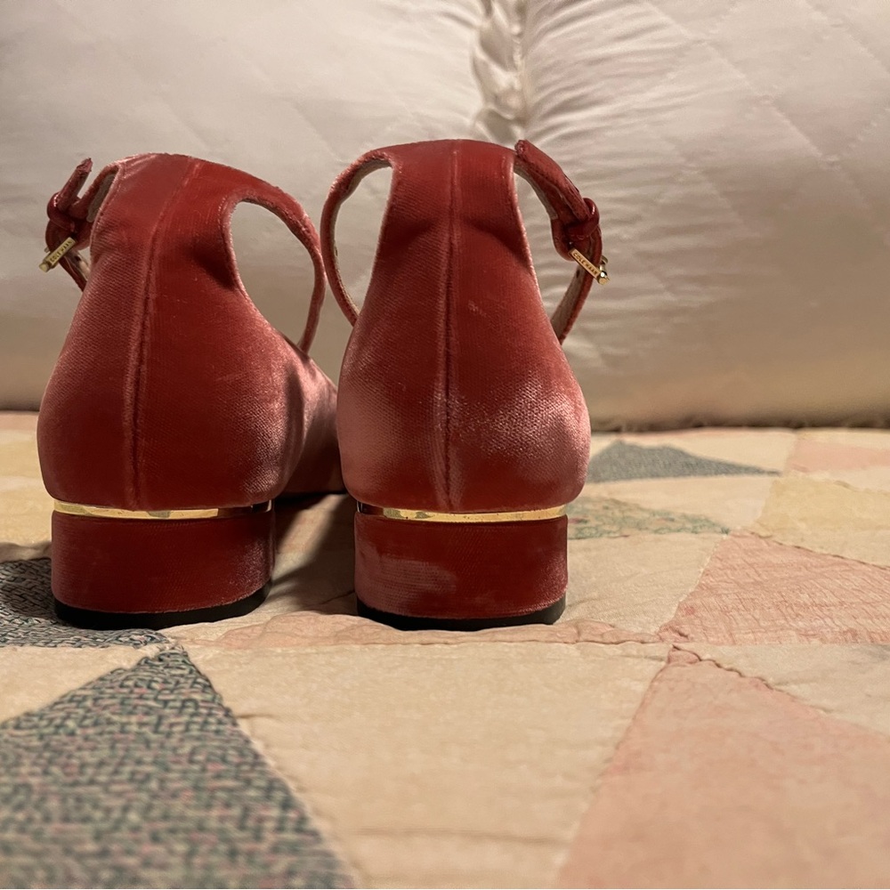 Pink Velvet Cole Haan heels - Picture 2 of 4